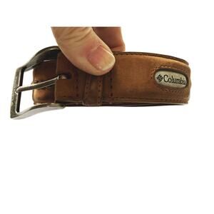 Columbia Sportswear Company Brown Genuine Leather Belt Size 36 Z18